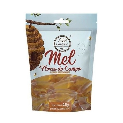 Mel Flores do Campo Empório do Mel Pouch 40g 10 Unidades