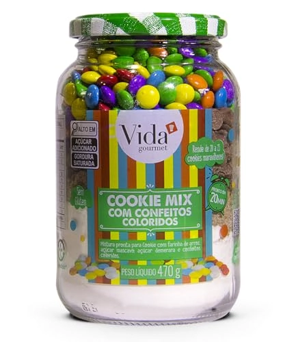 Mist.cookie Vida Gourmet C/confeitos 600gr