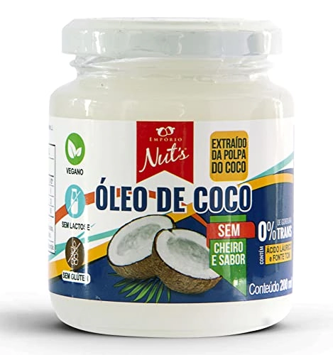 óleo De Coco Sem Cheiro E Sem Sabor Empório Nuts 200ml