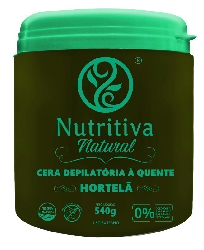 Cera Depilatoria Quente 540g Hortela Nutritiva