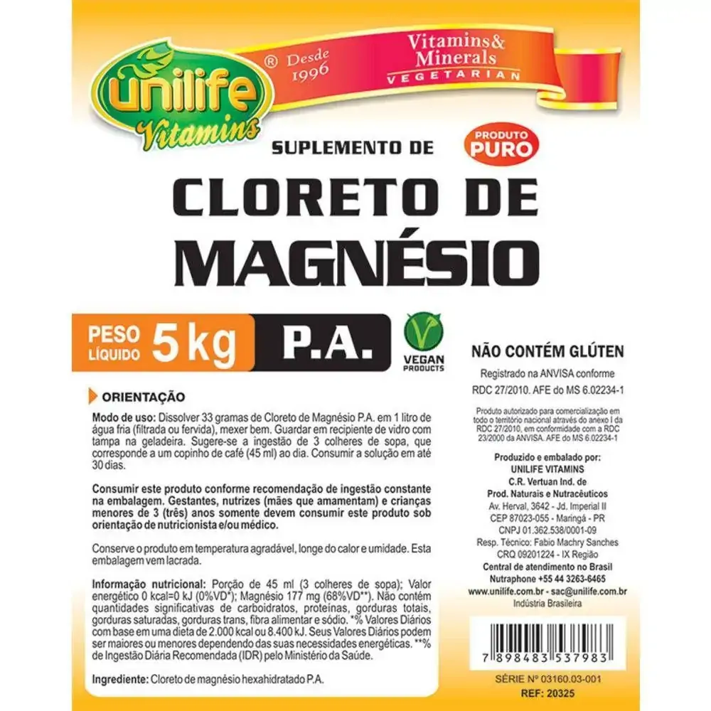 Cloreto Magnesio