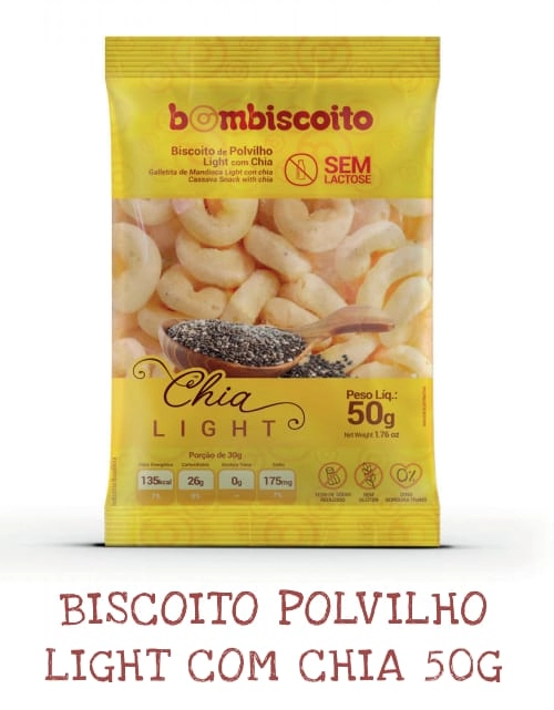 Biscoito Polv Light Com Chia