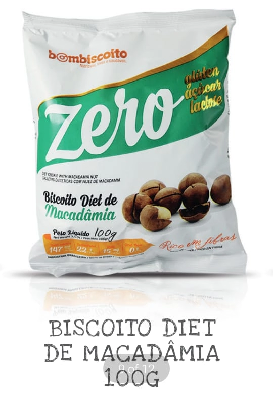 Biscoito Bom Biscoito 100g Diet Macadamia
