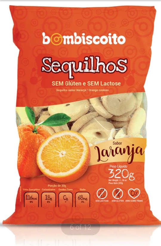 Sequilhos Bom Biscoito Laranja