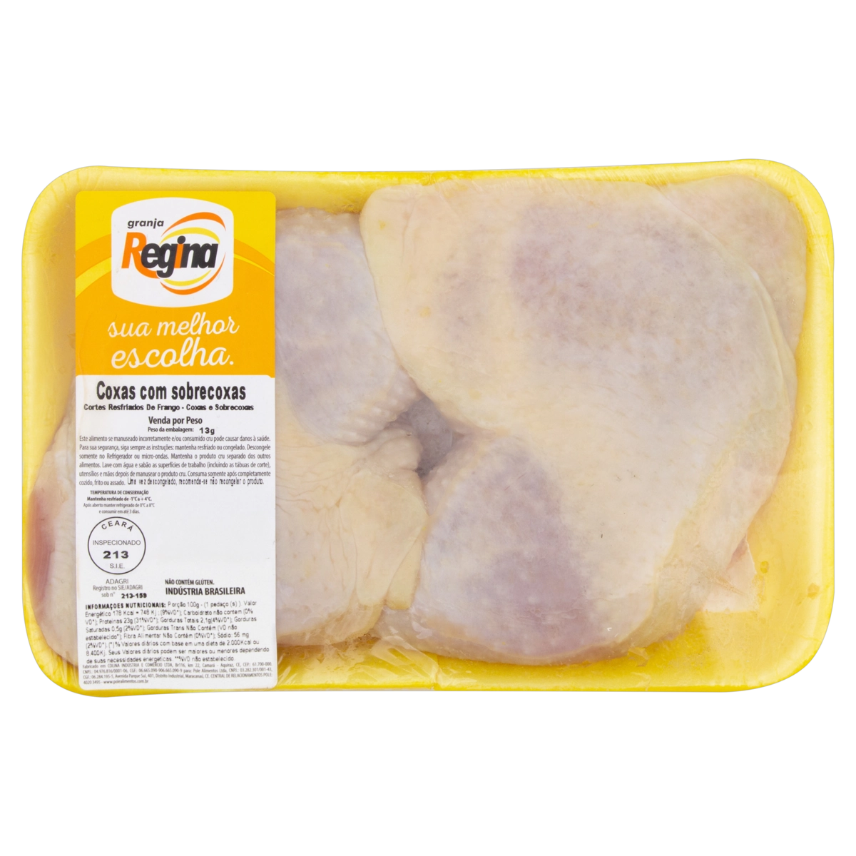 Coxa Com Sobrecoxa De Frango Resfriada Granja Regina