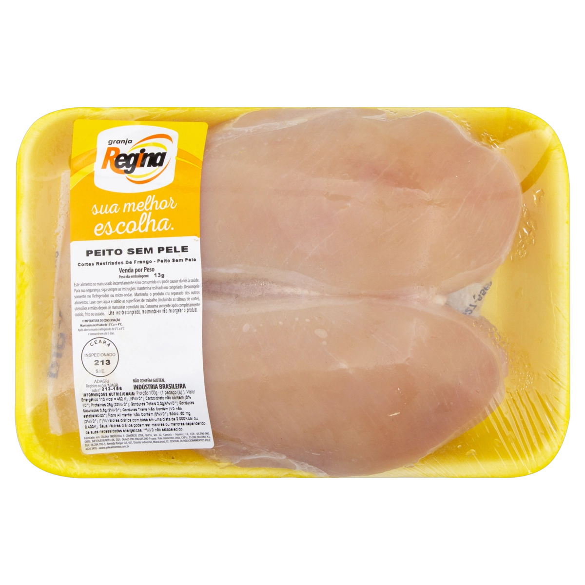 Peito De Frango Resfriado Sem Pele Granja Regina