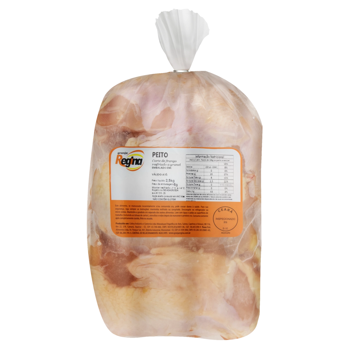 Peito De Frango Resfriado Granja Regina 2,5kg