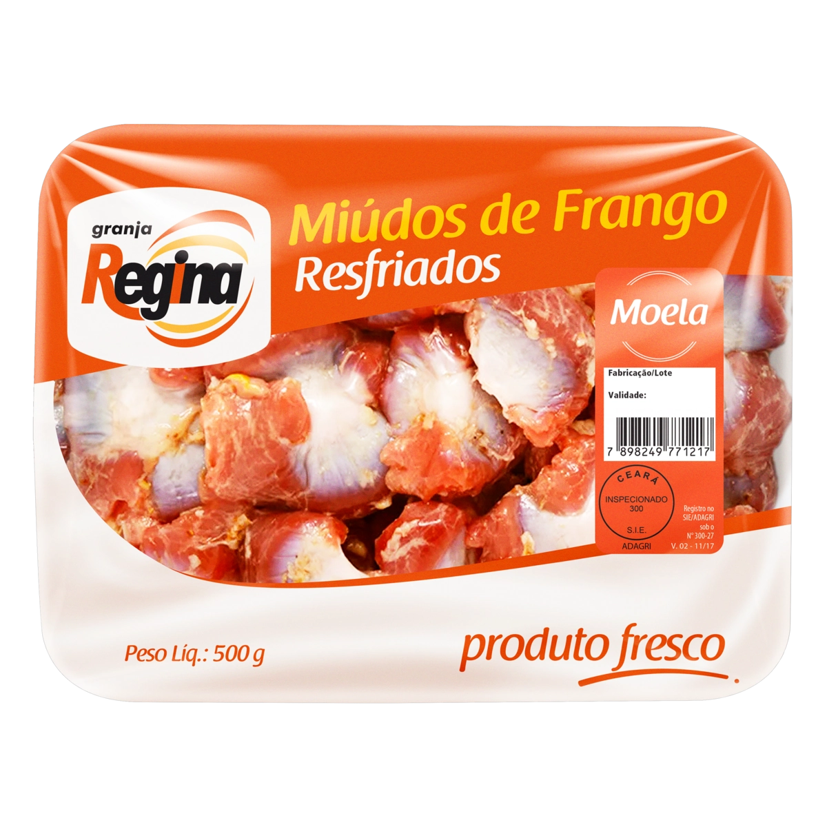 Moela De Frango Resfriada Granja Regina 500g