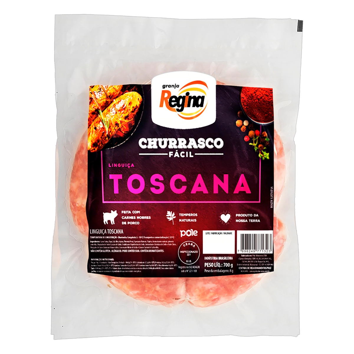 Linguiça Toscana Granja Regina Churrasco Fácil 700g