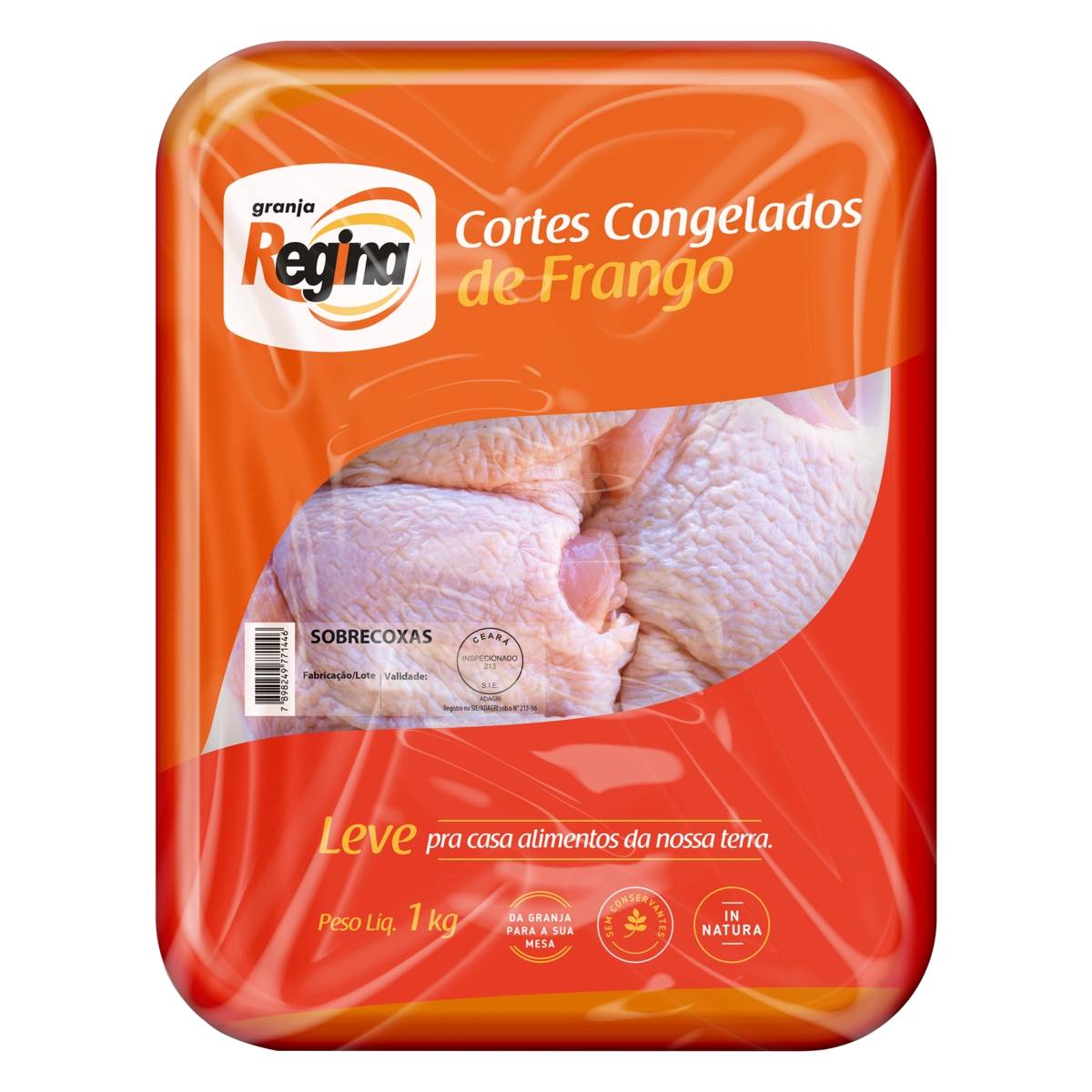 Sobrecoxa De Frango Congelada Granja Regina 1kg