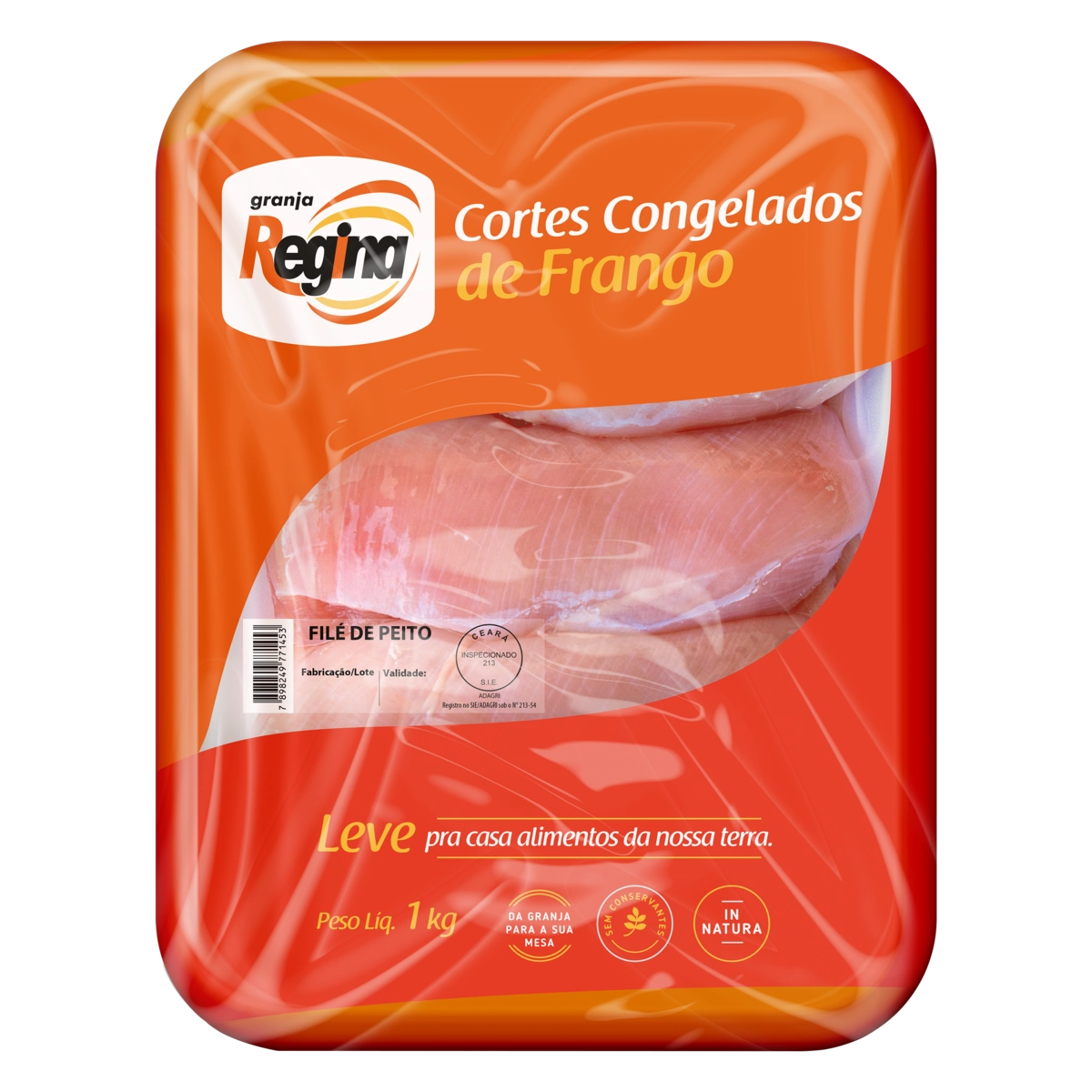 Filé De Peito De Frango Congelado Granja Regina 1kg