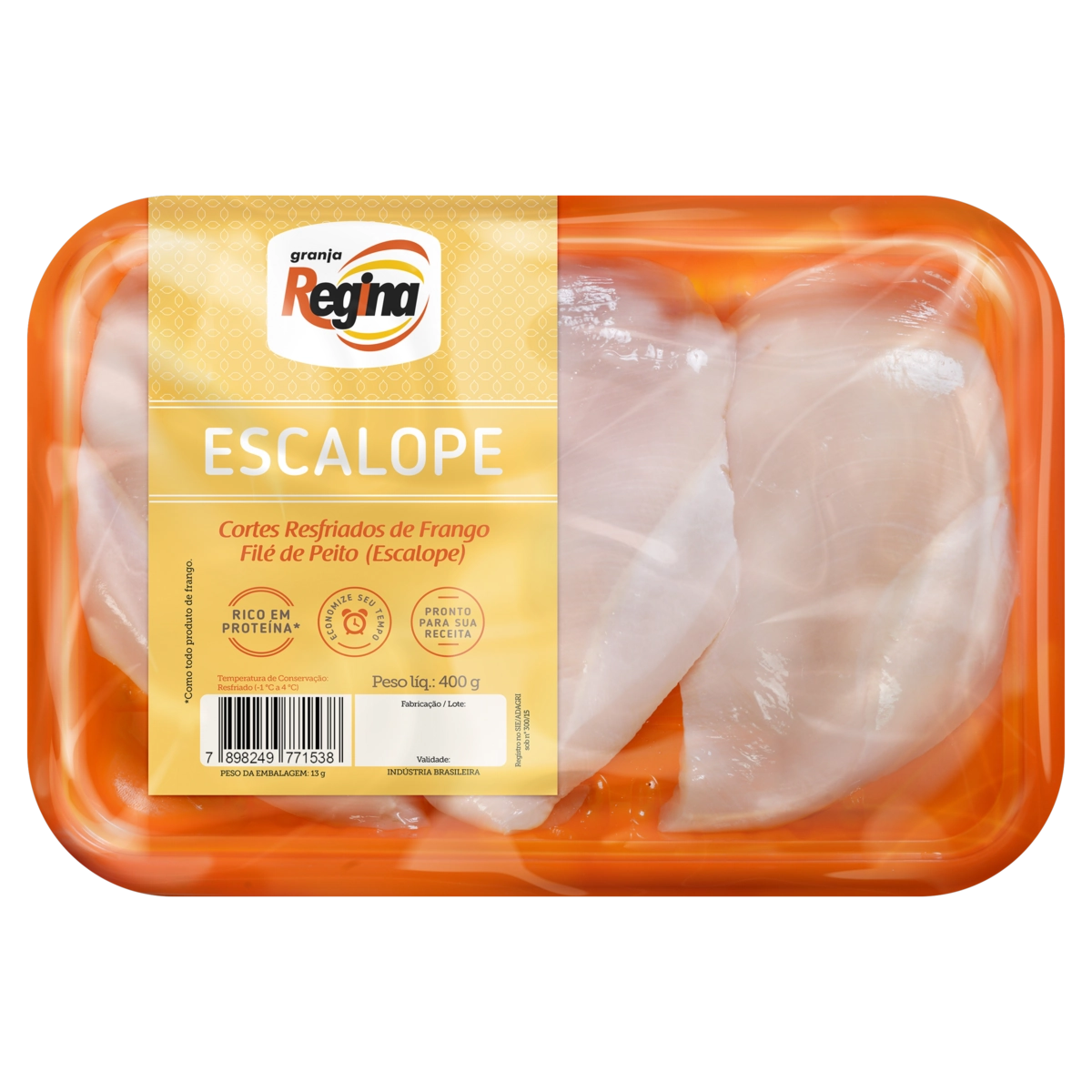 Escalope De Frango Resfriado Granja Regina 400g