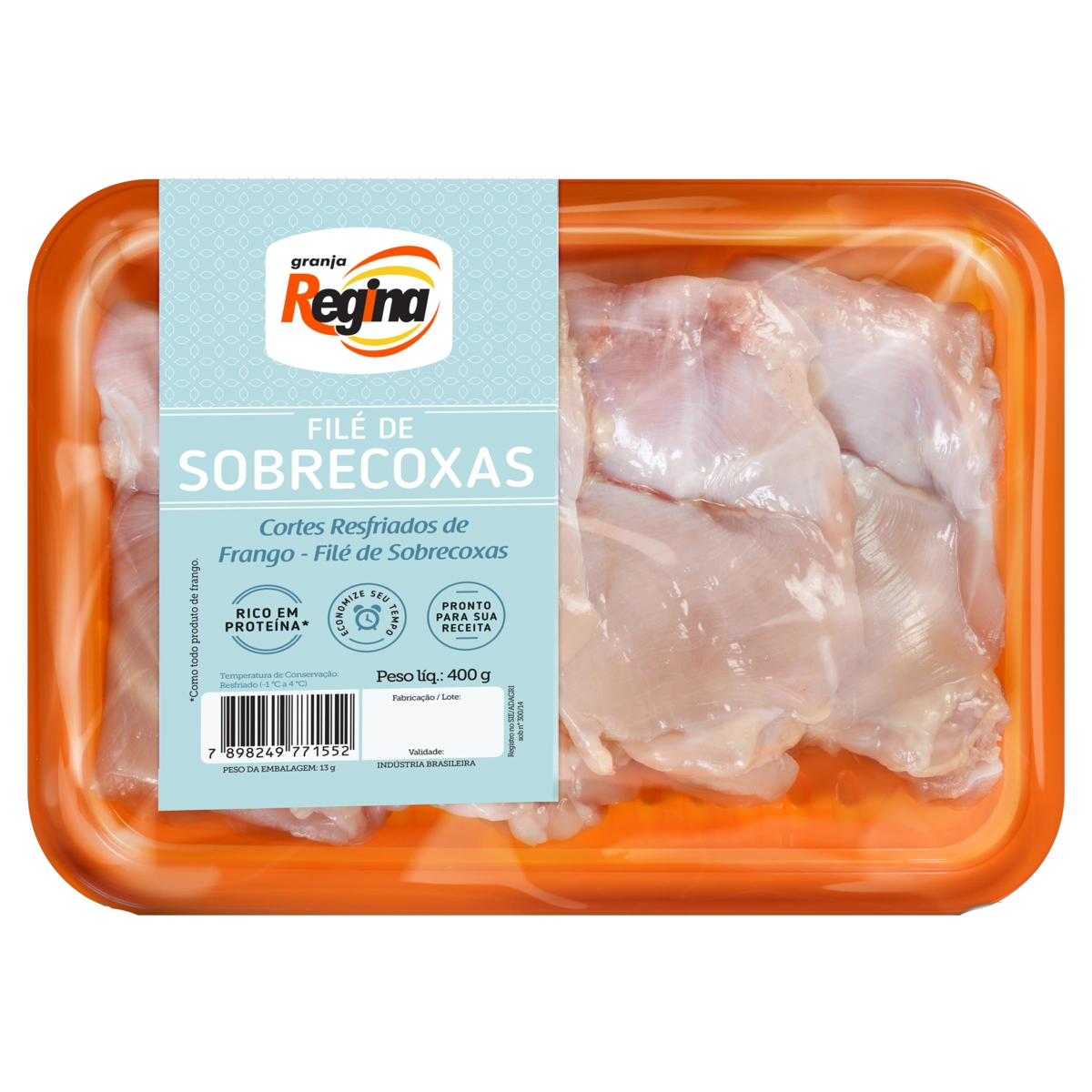 Filé De Sobrecoxas De Frango Resfriada Granja Regina 400g