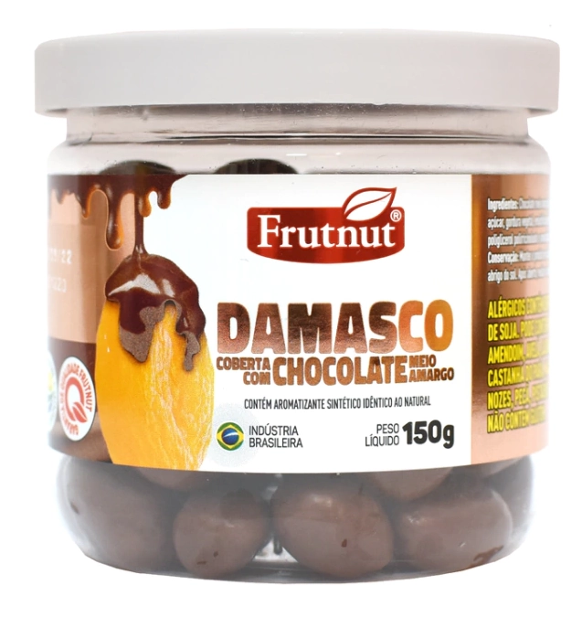 Damasco Frutnut C/choc 150g