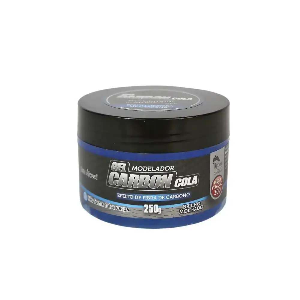 Gel Fixador Tribal Carbon Cola 250g Azul