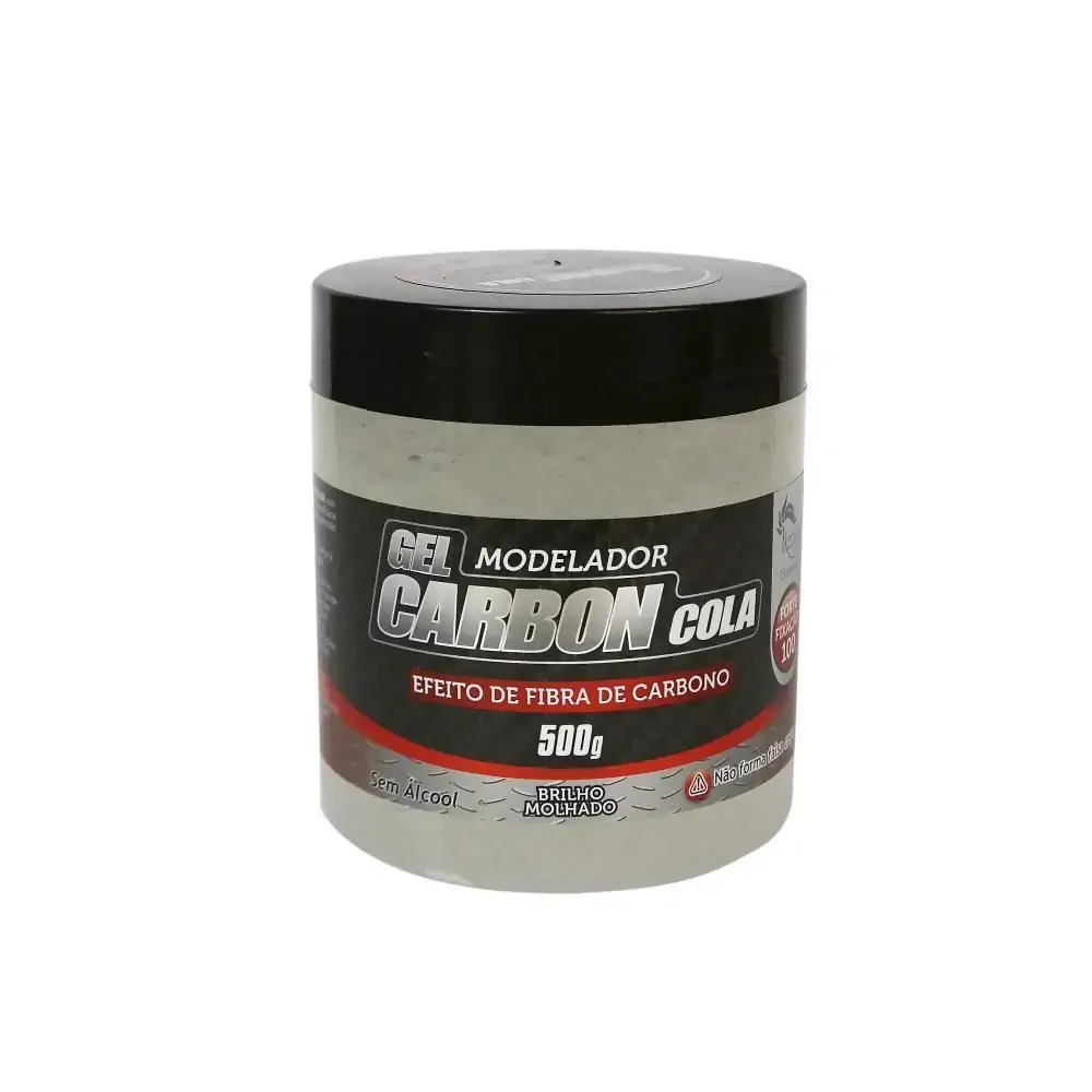 Gel Fixador Tribal Carbon Cola Incolor 500g