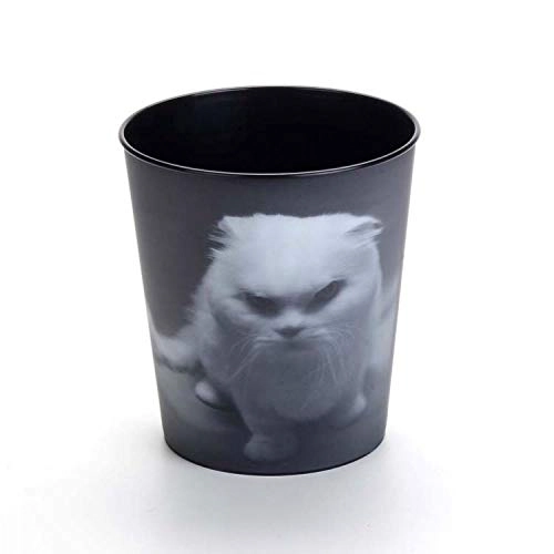 Lixeira Az Design Estampa Gato Branco