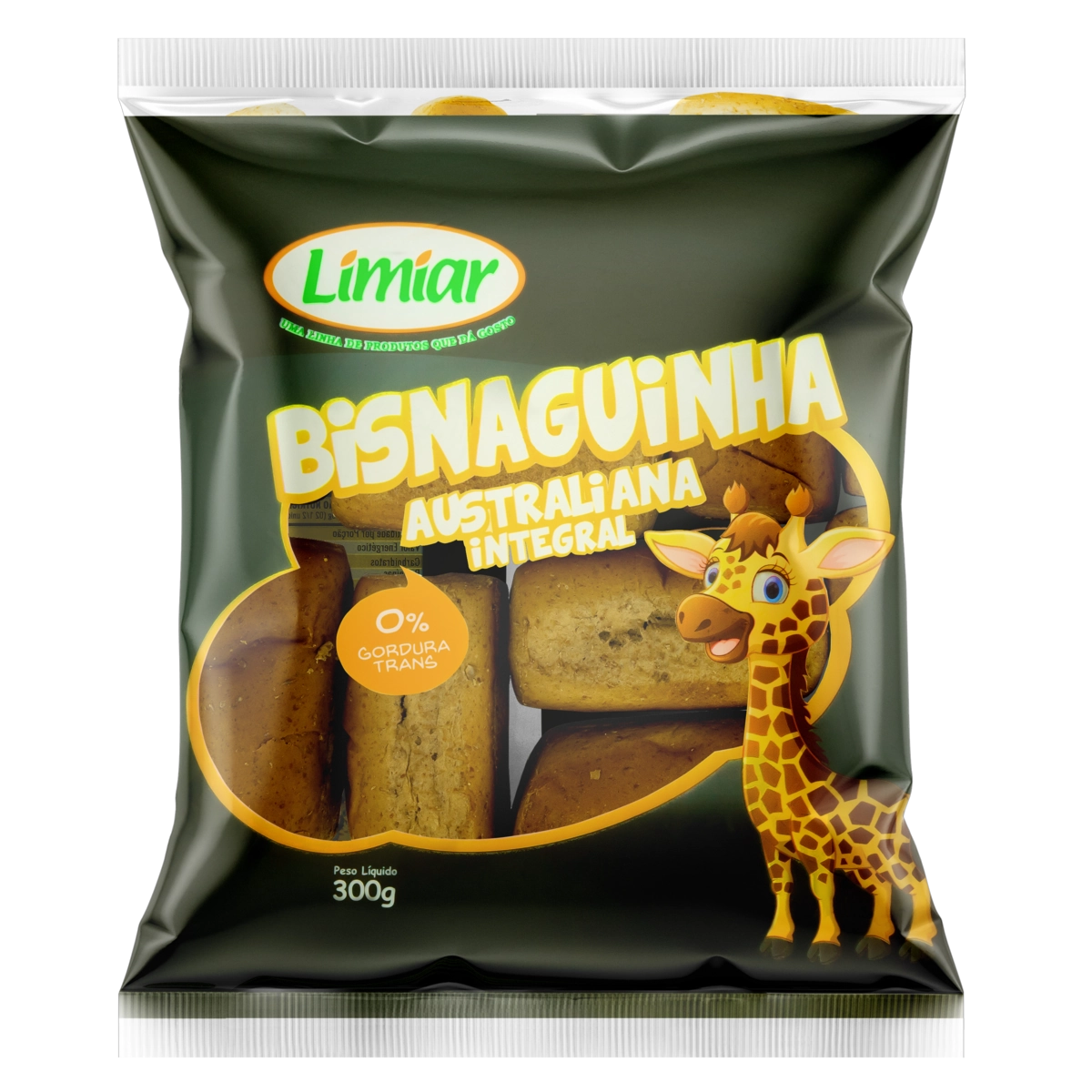 Pão Bisnaguinha Australiana Integral Limiar Pacote 300g