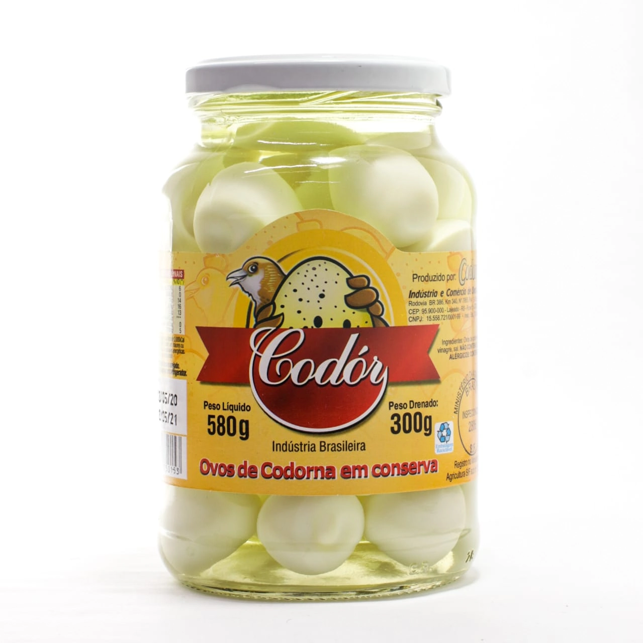 Ovos Codorna Cons Ecogumelo 300g