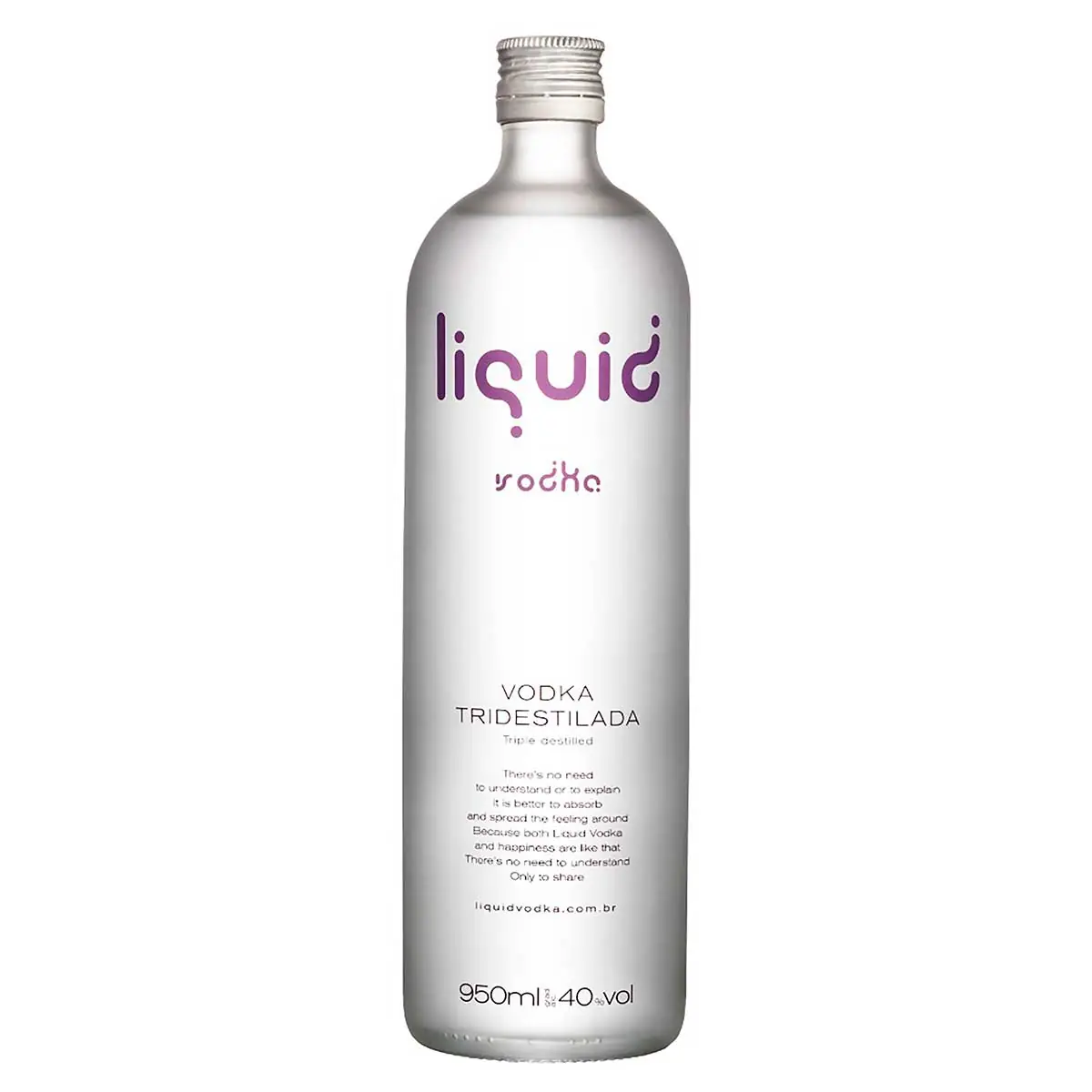 Vodka Tridestilada Liquid Garrafa 950 ml