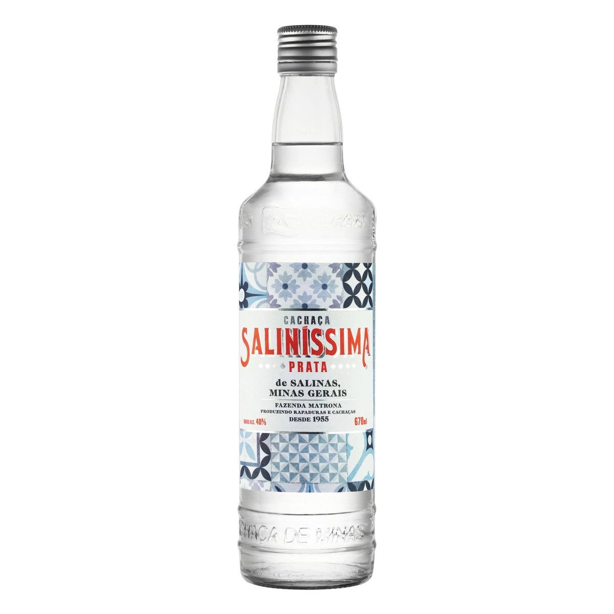 Cachaça Prata Saliníssima Garrafa 670ml