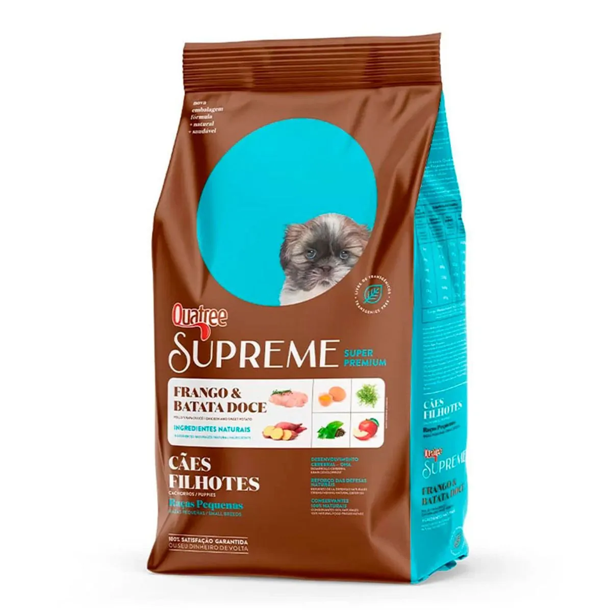 Racao Seca Quatree Supreme Frango E Arroz Caes Filhotes Racas Pequenas 15 Kg