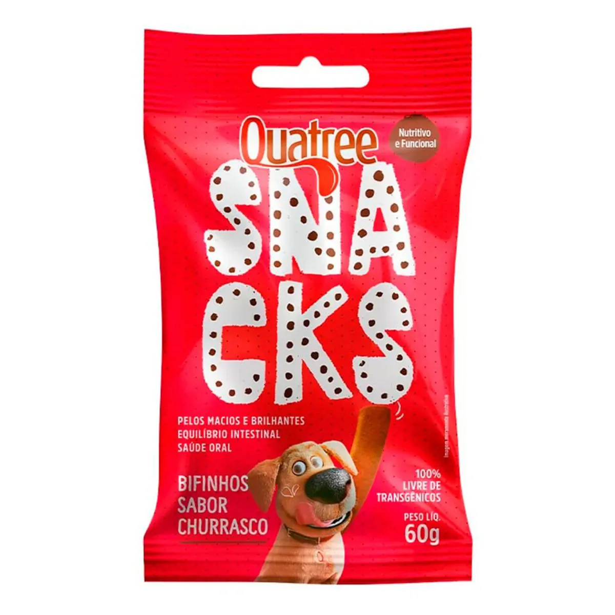 Quatree Snacks Bifinho Sabor Churrasco 60g