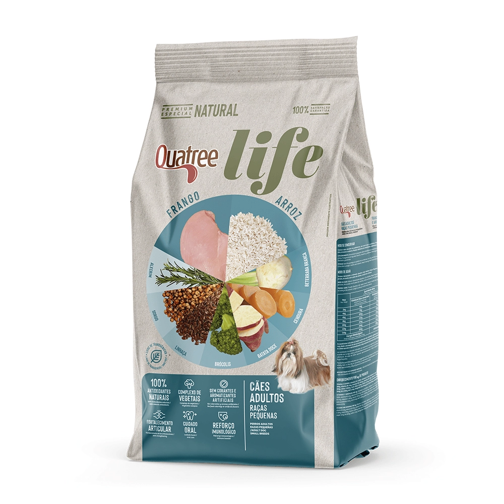 Racao Quatree Life Adultos Rp 3kg