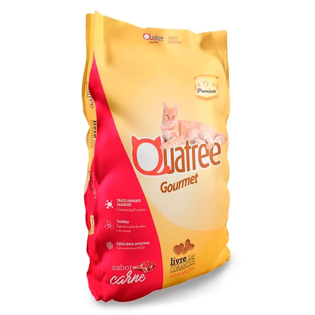 Quatree Gourmet Gatos Adultos Carne 1kg