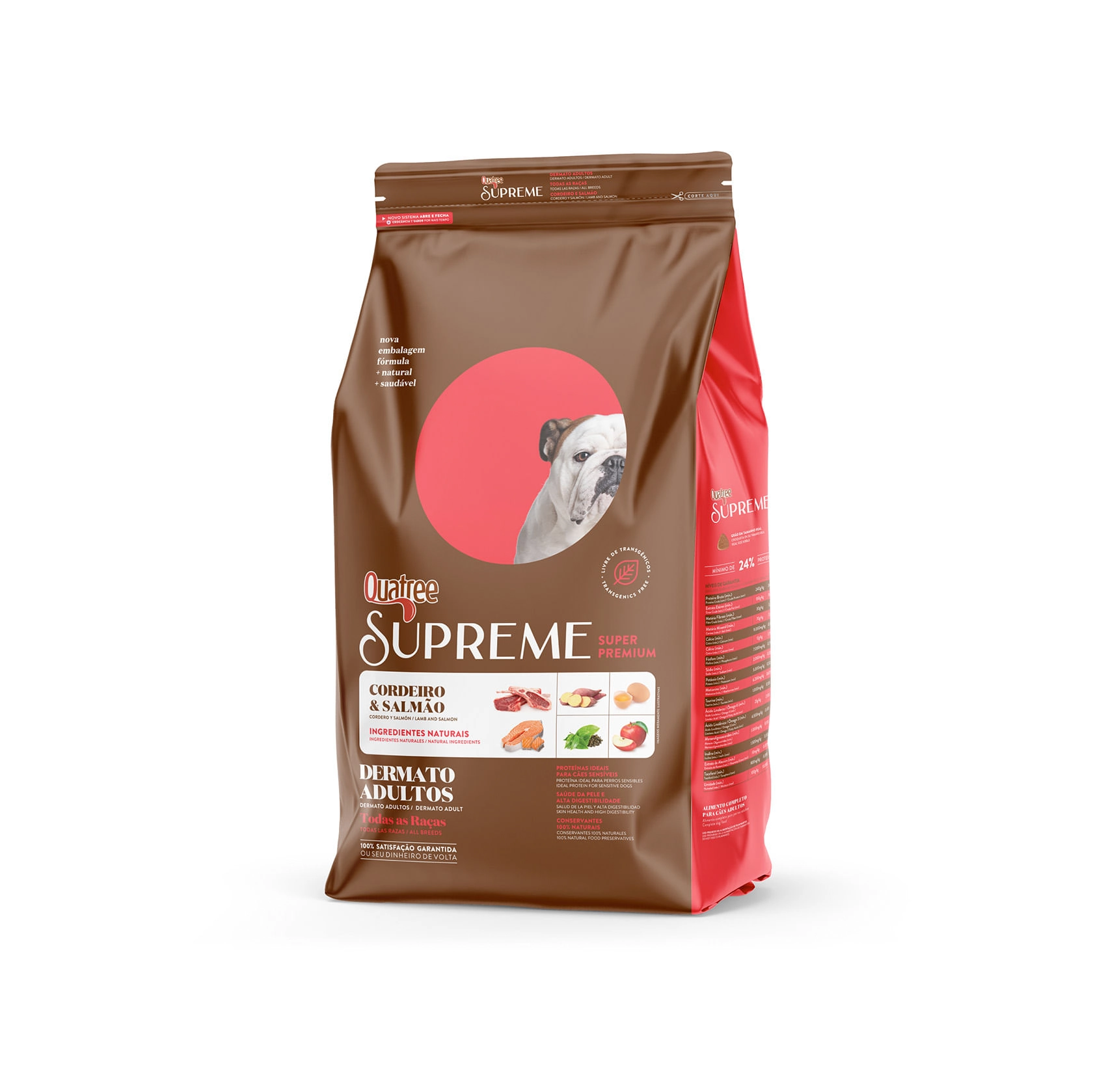 Quatree Supreme Dermato Adultos Todas As Racas 3kg