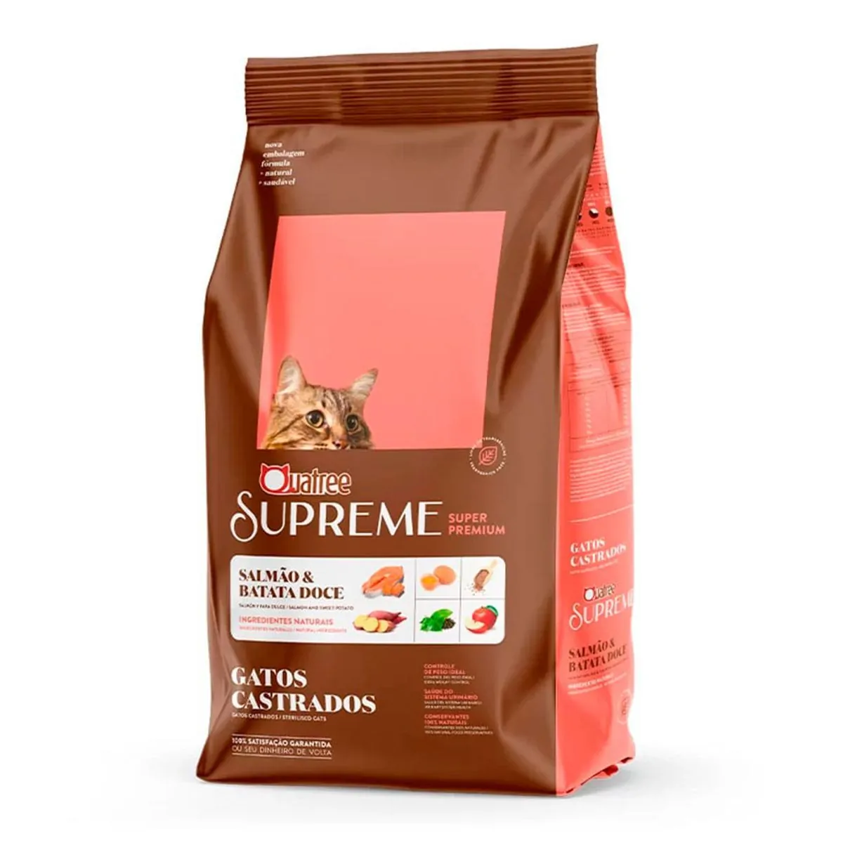 Quatree Supreme Gatos Castrados Salmao E Arroz 3kg