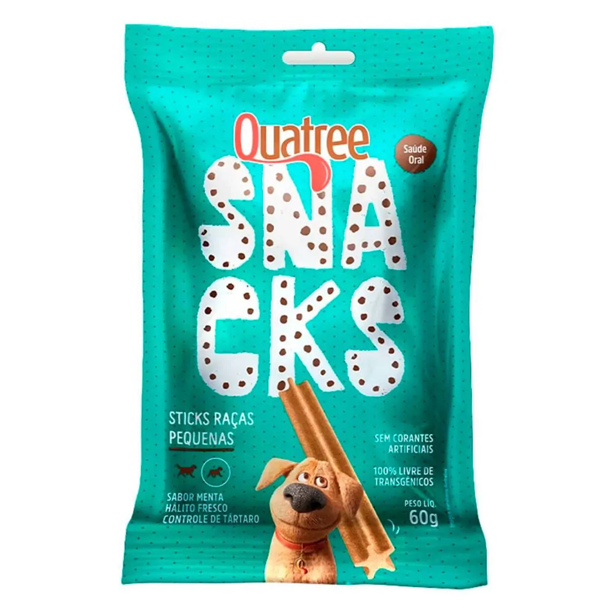 Quatree Snacks Sticks Caes Racas Pequenas 60g 10 Unidades