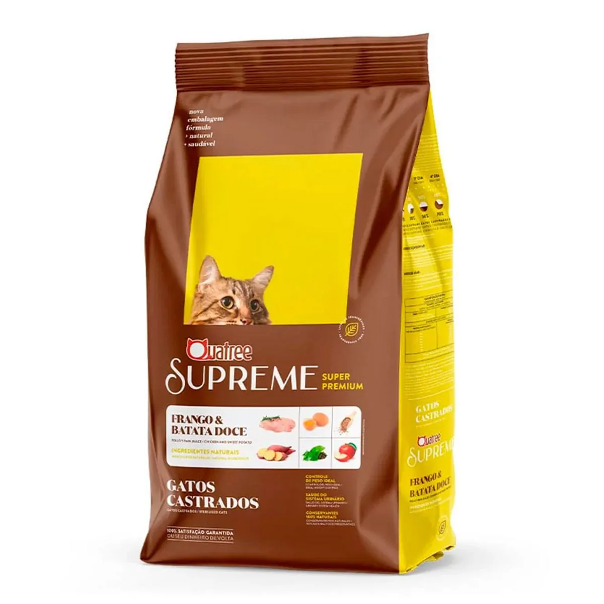 Racao Quatree Supreme Gat Castra Frang/bata Do 1kg