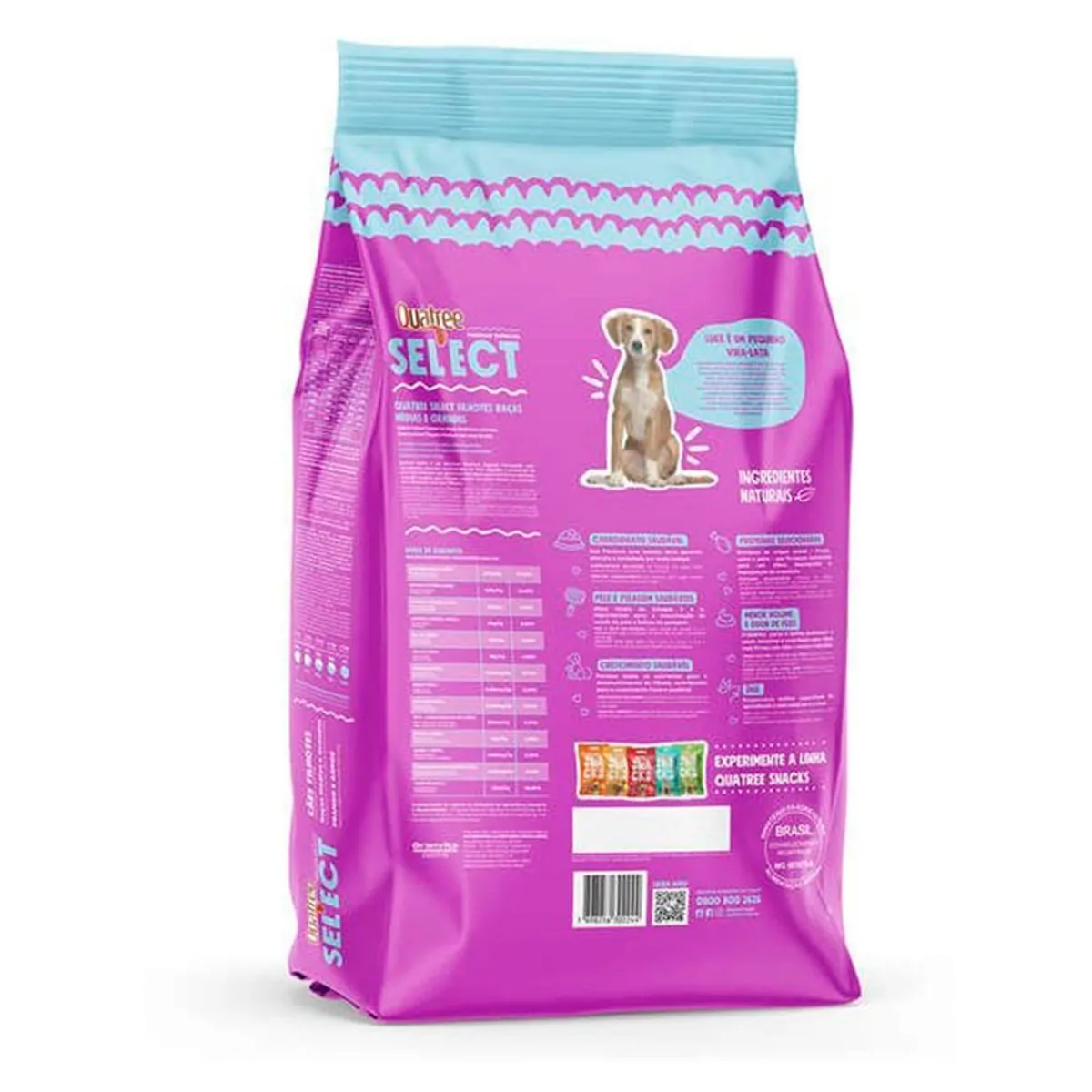 Ração Para Cachorro Filhote Select Raças Médias E Grandes Quatree 3kg