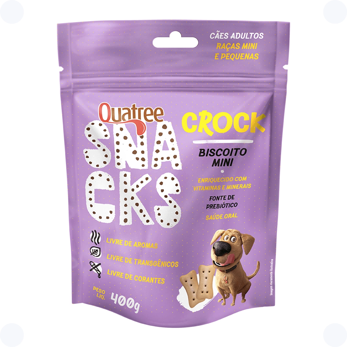 Petisco Snacks Crock Mini Quatree 400g