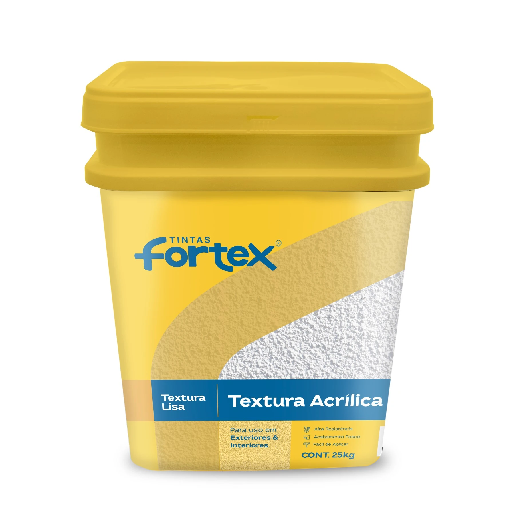 Textura Acrílica Branco Gelo 25kg Fortex