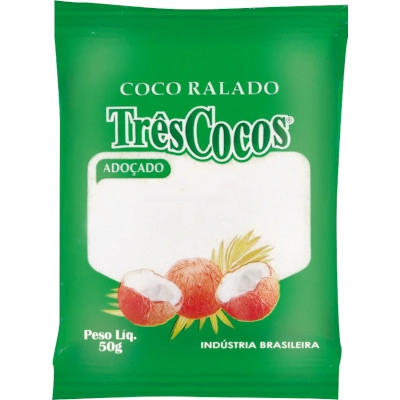 Coco Ralado Tres Cocos 50g Adoc