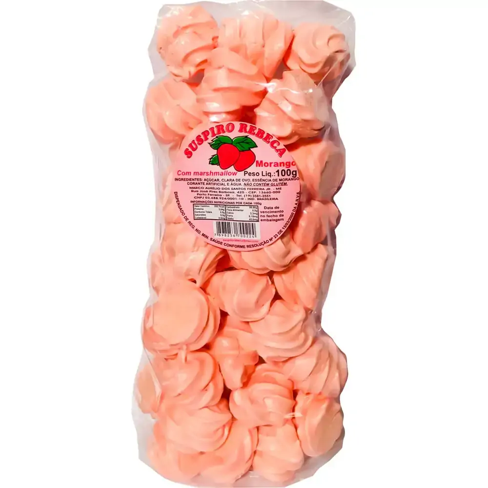 Suspiro Rebeca Morango 120gr