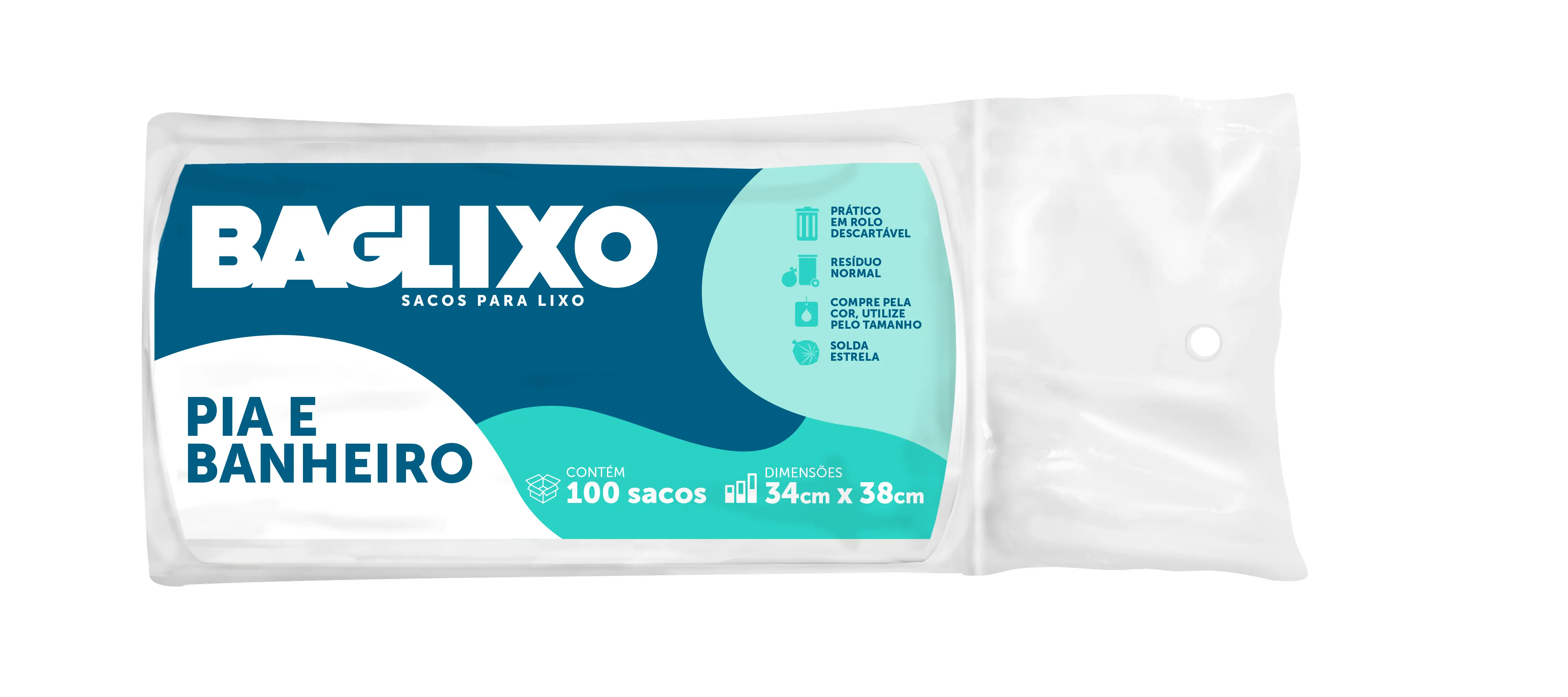 Saco Lixo Baglixo Banheiro 34x