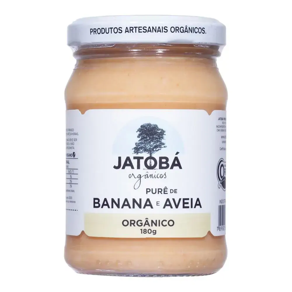 Pure De Aveia E Banana Org 180g Jatoba