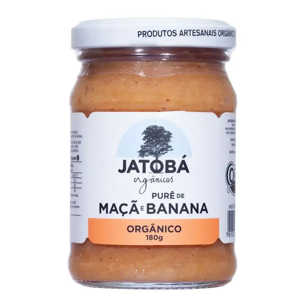 Pure De Maça E Banana Organico 180g Jatoba Organico