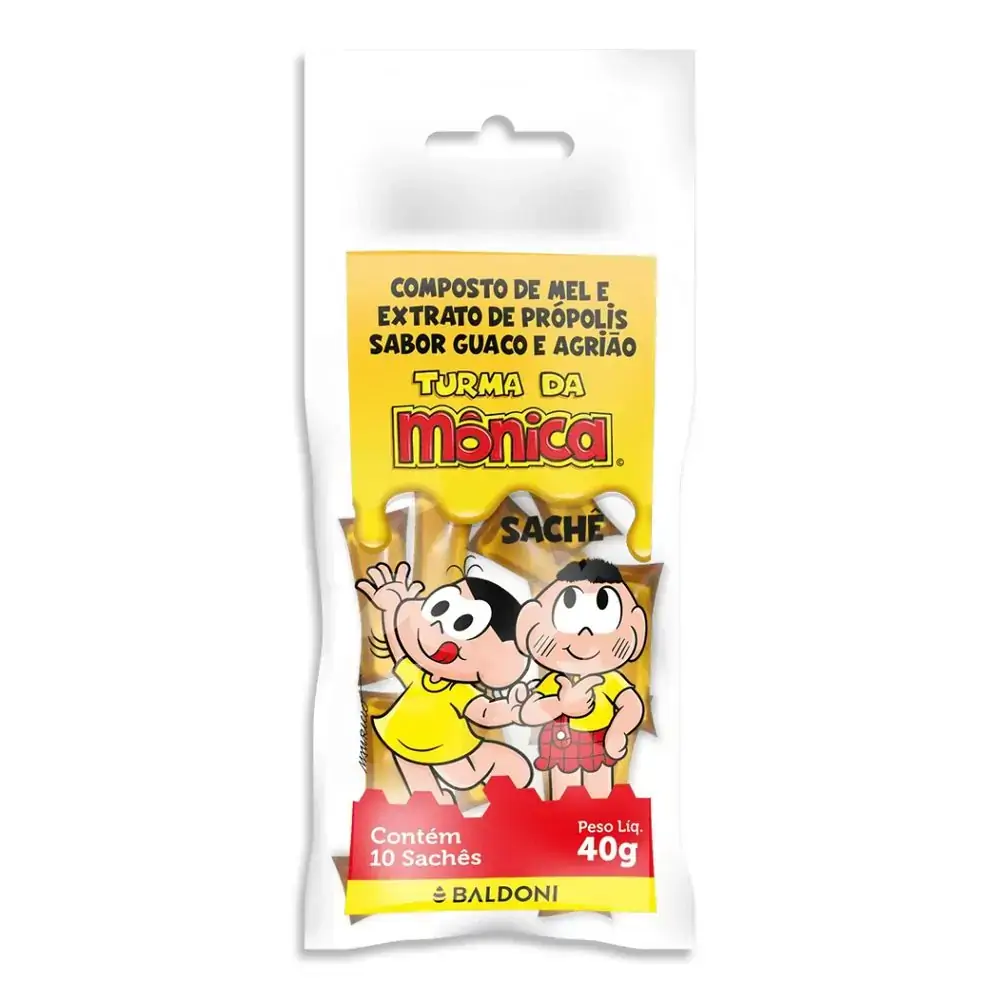 Comp Mel Sache Guaco/agri Turma Da Monica 40g Baldoni
