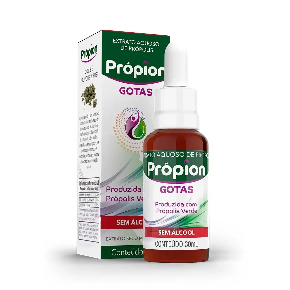 Própion Gotas - Extrato de Própolis Verde 11% (30ml) - Baldoni