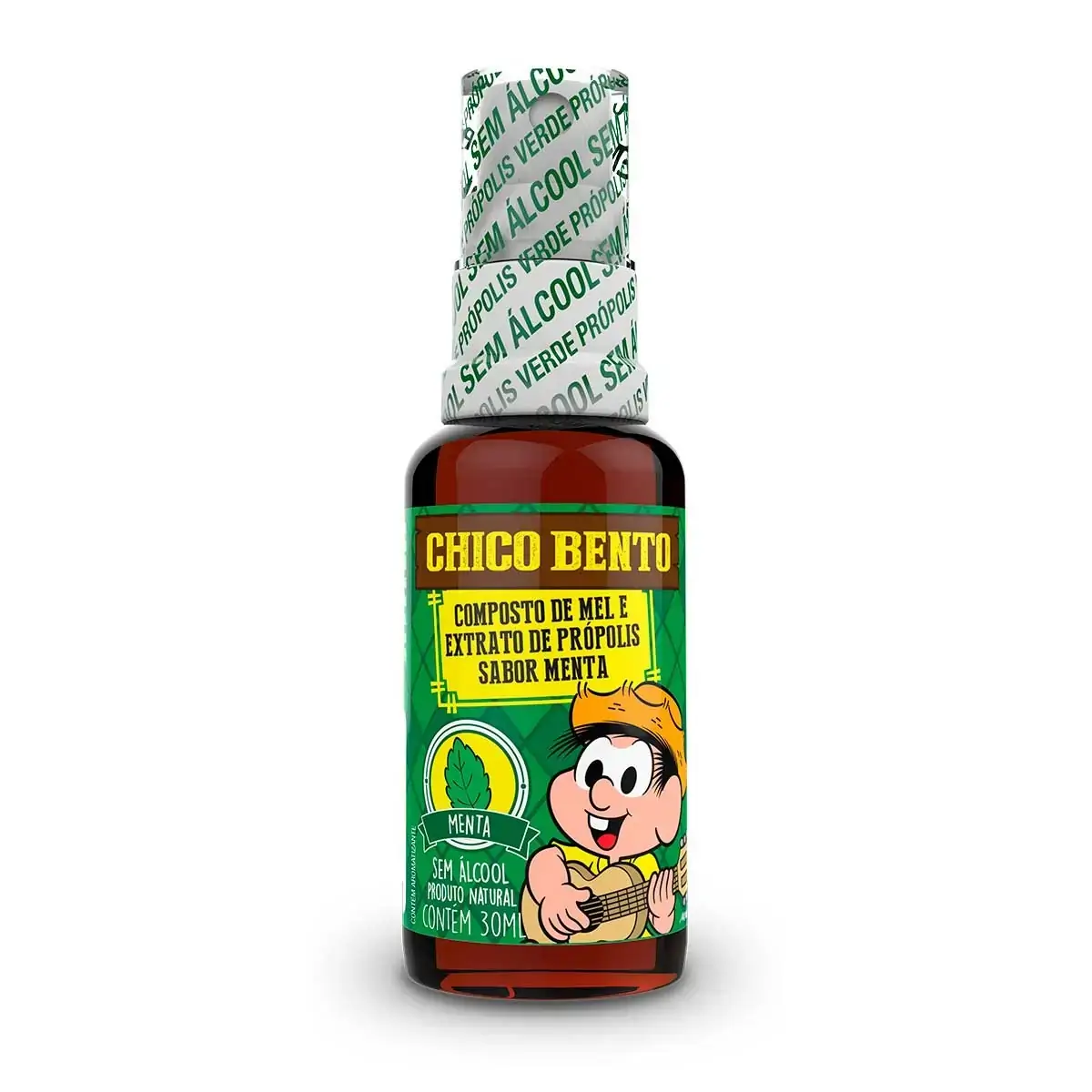 Própion Chico Bento - Spray com Mel e Menta sem álcool (30ml) - Baldoni