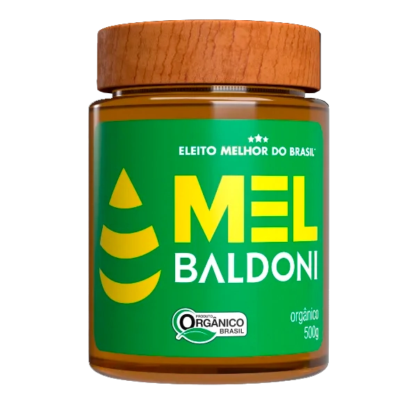Mel Jarra Orgânico Vidro 500gr - Baldoni