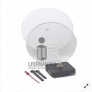 Base P/relogio Mesa C/visor 12cm Branco Ref.120