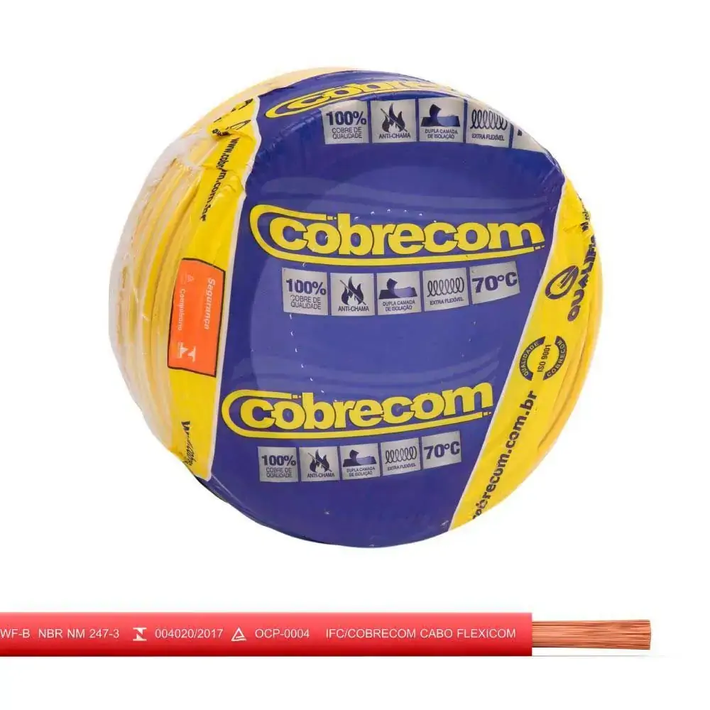 Cabo Flexicom 750v 1,0mm Vm C/100mts Cobrecom