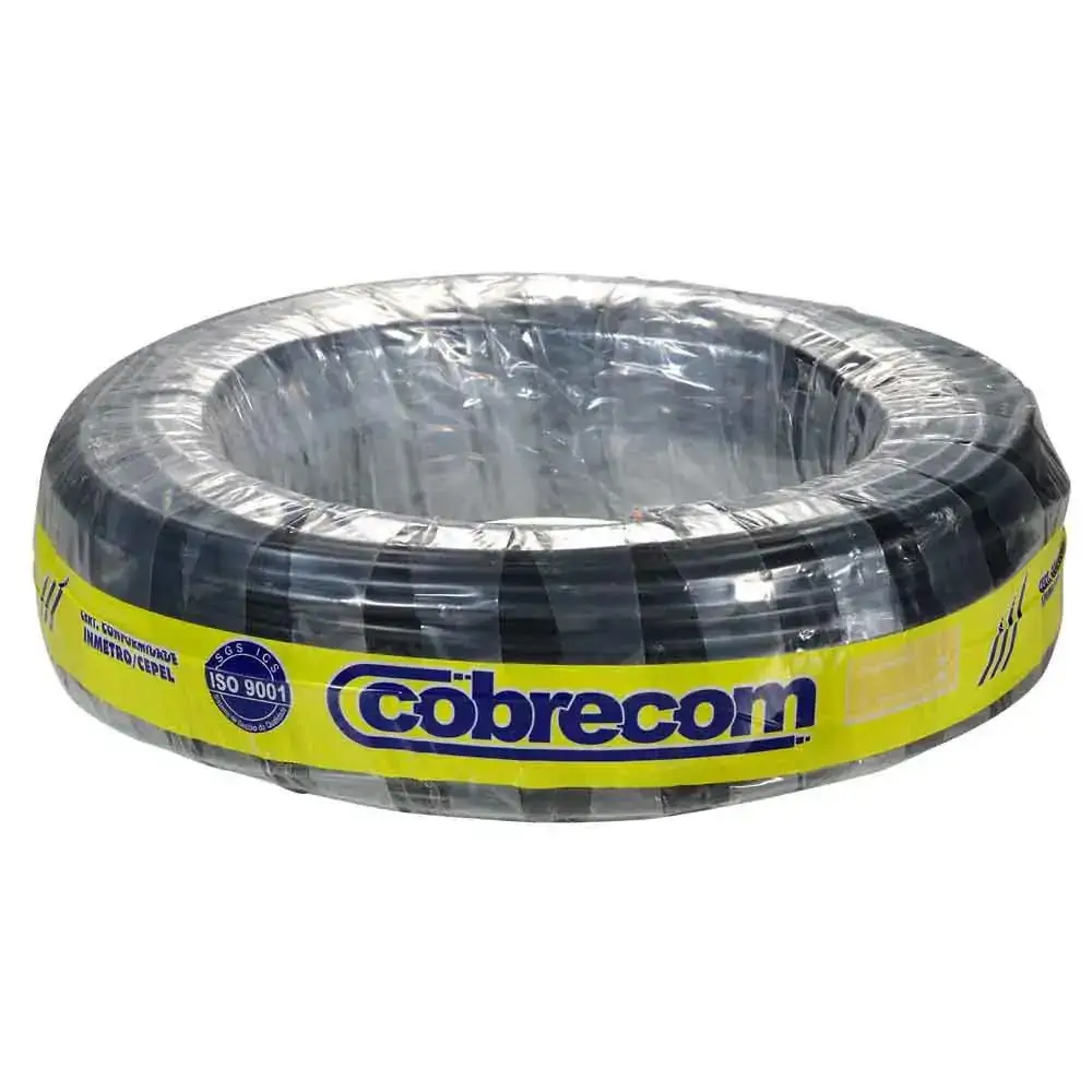 Cabo Flex.10.00mm Preto Cobrecom