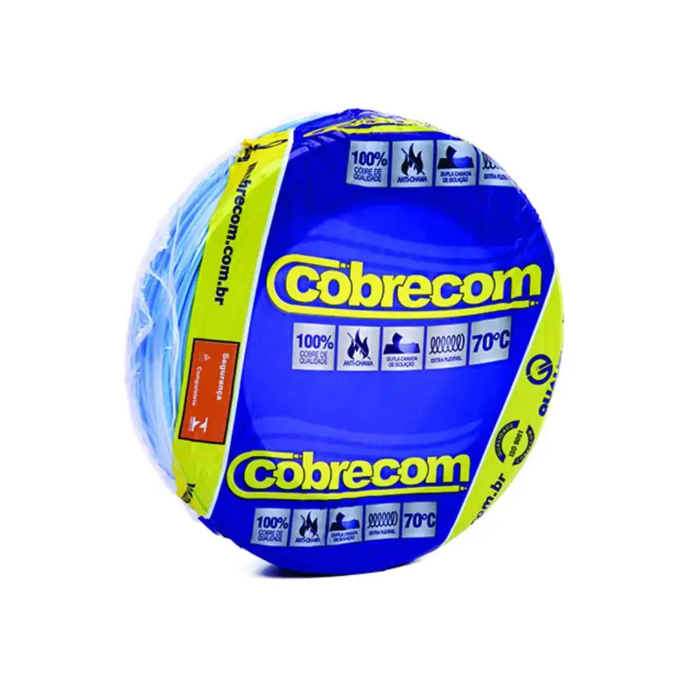 Cabo de Energia 750v 2,5mm² Flexicom Antichama com 50 Metros Azul