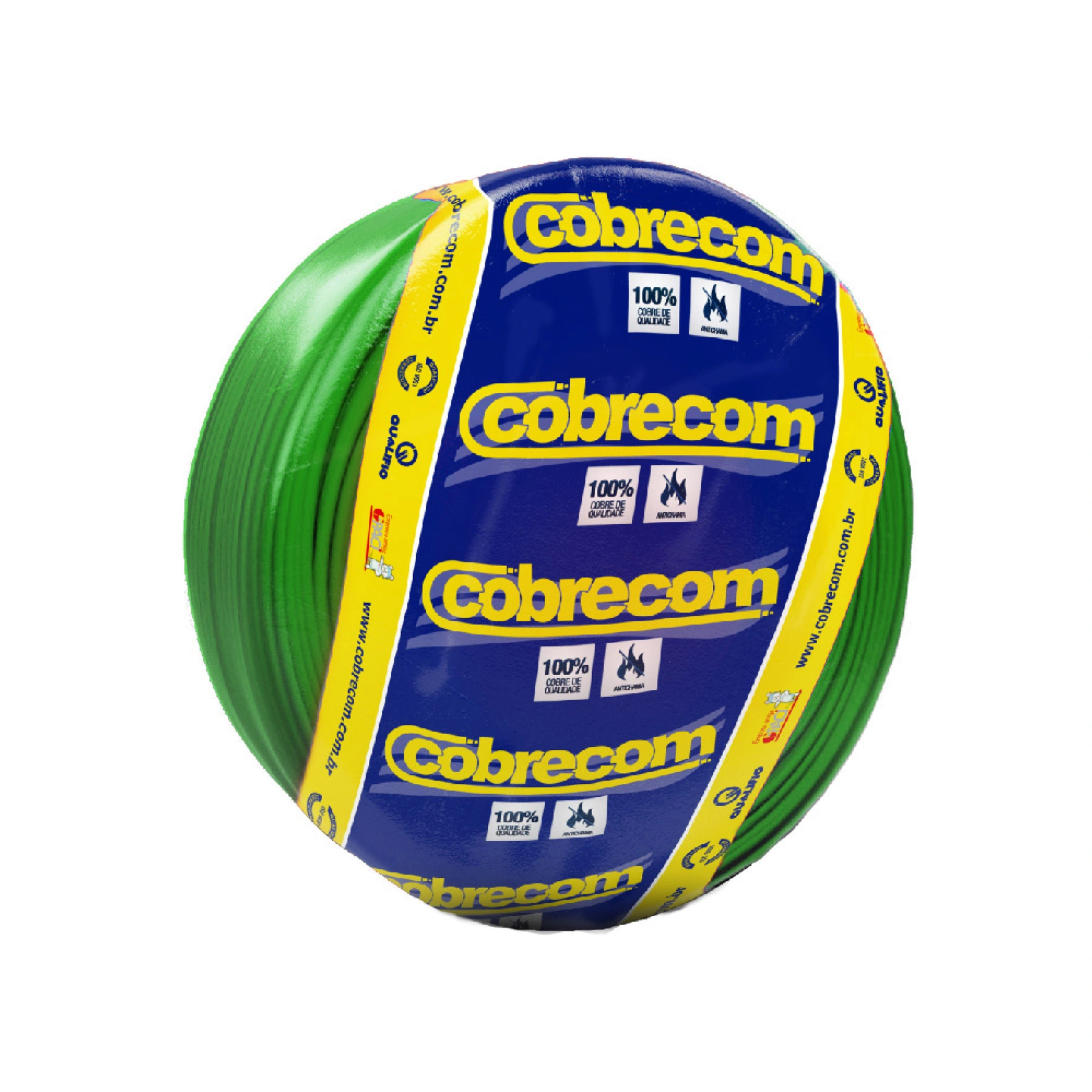 Cabo de Energia 750v 6mm² Flexicom Antichama com 50 Metros